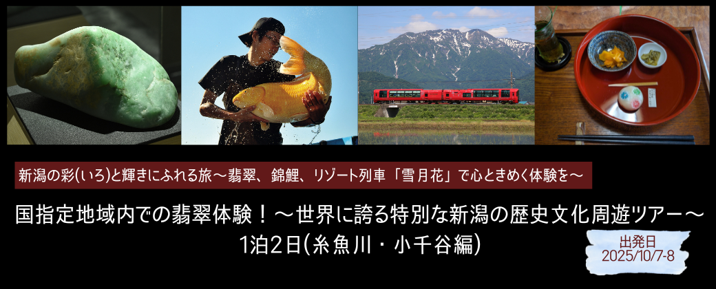 世界に誇る特別な新潟の歴史文化周遊ツアー